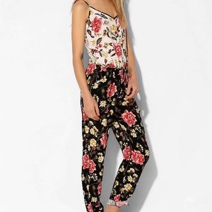 Urban Outfitters Nolitha Mix Floral Print Jumpsuit